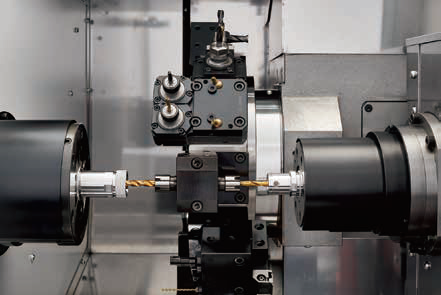 Main and auxiliary shafts work